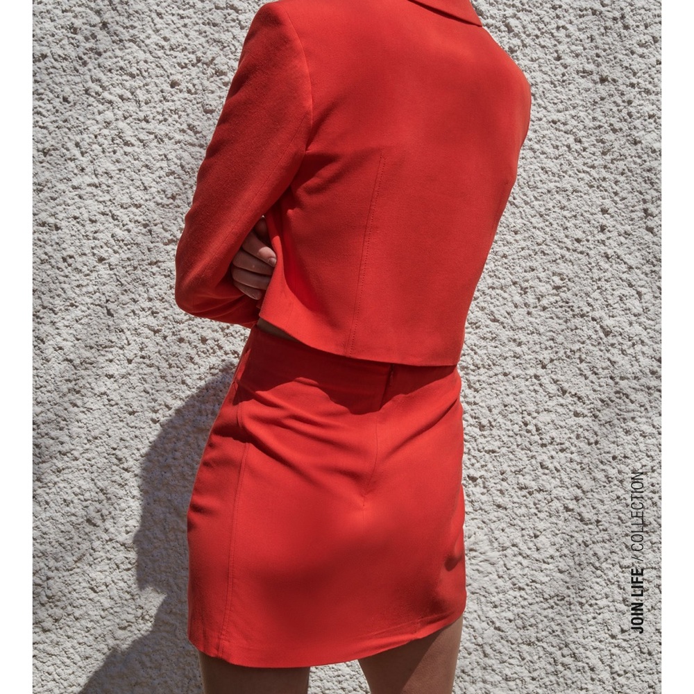NWT ZARA Linen Mini Skirt S - Picture 7 of 10